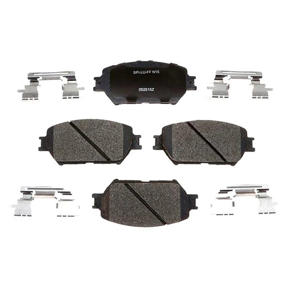 Se adapta a rotores de freno delanteros traseros y pastillas de freno de cerámica para Toyota Camry 2002-2006 Foto 3 de 4