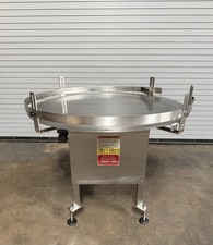 Kaps All 48" Stainless Rotary Feed Pack Off Table Accumulator Accumulation Table