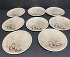 8 RED WING Pottery Bob White 6 5/8" Bread Plates Hand Painted 1956-67 USA EUC!