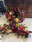 2 Pcs Artificial Flower Wreath and Swag (EXCELLENT condition) — photo 1