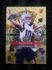 2024 Wild Card 5 Card Draw Drake Maye 1/1 Gold Foil King New England Patriots