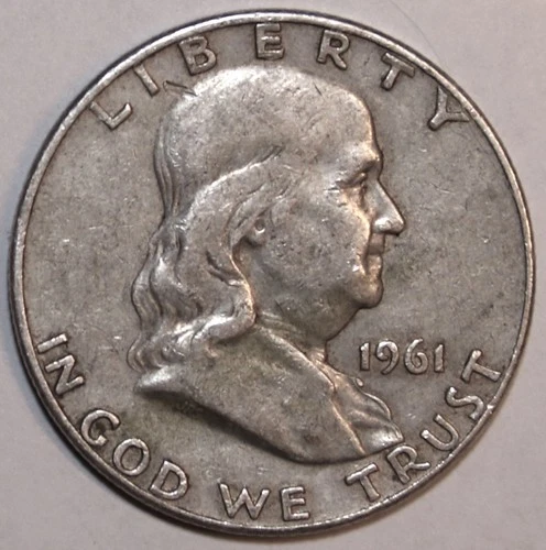 1961-D Franklin Half Dollar - Very Fine - #1030EB