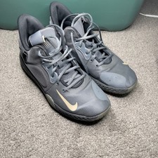 Nike KD Trey 5 VII Basketball Shoes Gray Gold Athletic Sneakers Mens Size 8