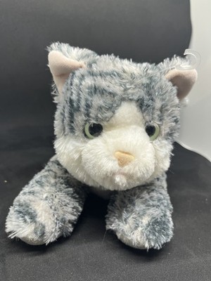 Aurora Gray Tabby Cat Plush Stuffed Animal 16  Green Eyes Flopsie Lily -Soft Toy