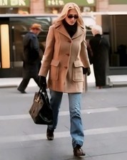 Rare Prada 1996 Coat Sz 40 Small/ Medium Caro...