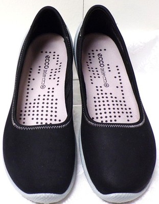 ECCO Sport BIOM Lite Skimmer Ballerina Black Ballet Flats Euro Sz 40
