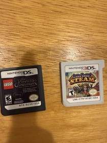 Nintendo 3DS Purple Handheld Console Bundle w/ Charger & 4 Games