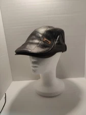 🔥 ZLEEVO/JAMONT Mens Adult One-Size Adjustable Retro Brown Leather Flat Cap Hat