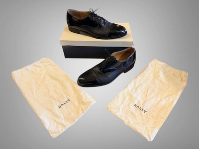 Bally Herren Lack & Leder Doppio II Schuhe 9,5