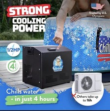 Chilly Willy Ice Bath Water Chiller 1/2 HP Smart App, Refrigerated Control