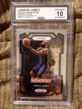 2023-2024 Lebron James #40 Panini Prizm Monopoly Basketball Gem Mint 10