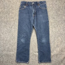 Vintage Y2K Levi's 517 Bootcut Jeans 28 x 29 Blue Cotton Denim Flare 2003