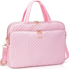 Pink Waterproof Shoulder Carrying Laptop Case Sleeve Briefcase Fits 1717.3 In