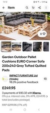 L Shape Outside Pallet Sofa. Large