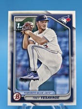 Trey Yesavage 1st Prospect Rookie 2024 Bowman Draft Card BD-92 Toronto Blue Jays