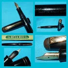 SERVICED VINTAGE ONOTO DE LA RUE FOUNTAIN PEN 14K GOLD MEDIUM SMOOTH NIB BOXED