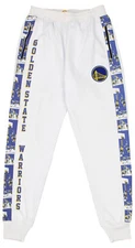 FISLL NBA Men's Golden State Warriors Jogger Sweatpants with Graphic Stripe