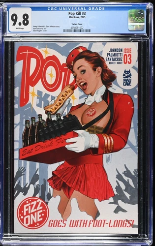 Pop Kill #3 - Adam Hughes "Risque" Variant Cover - CGC 9.8