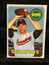 1969 Topps #132 Dave Baldwin Senators see pictures