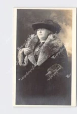 RPPC Real Photo Postcard Studio Portrait Woman #26 Mrs Charles Rathbone 1923 Age
