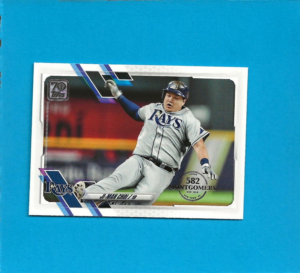 2021 Topps 582 Montgomery Club Foil Stamp #511 Ji-Man Choi Tampa Bay Rays