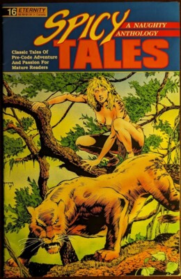 SPICY TALES #16 1990-Jungle Girl-reprint comics-Dan Turner-Sally Sleuth-VG 4.0