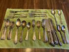 Vintage-Antique Silver plate Lot-Spoons-Forks-Knives-R oger’s-Oneida-Other-60+