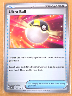 Pokémon TCG Ultra Ball Scarlet & Violet 196/198 Regular Common