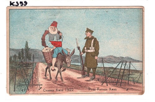TURKEY/GB FORCES Postcard *CHANAK EXPEDITIONARY FORCE* 1922 Xmas {samwells}KS59 - Picture 9 of 14