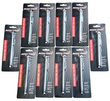 10 Accu-gage Stainless Steel Tire Air Pressure Gauges 120psi Pencil Type P120ss