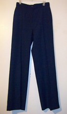 Womens Navy Blue Dress Pants Waist Size 32" GUC