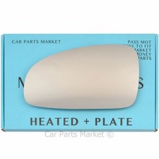 Left side Flat Wing mirror glass for Chevrolet Daewoo Kalos 02-08 heated +plate