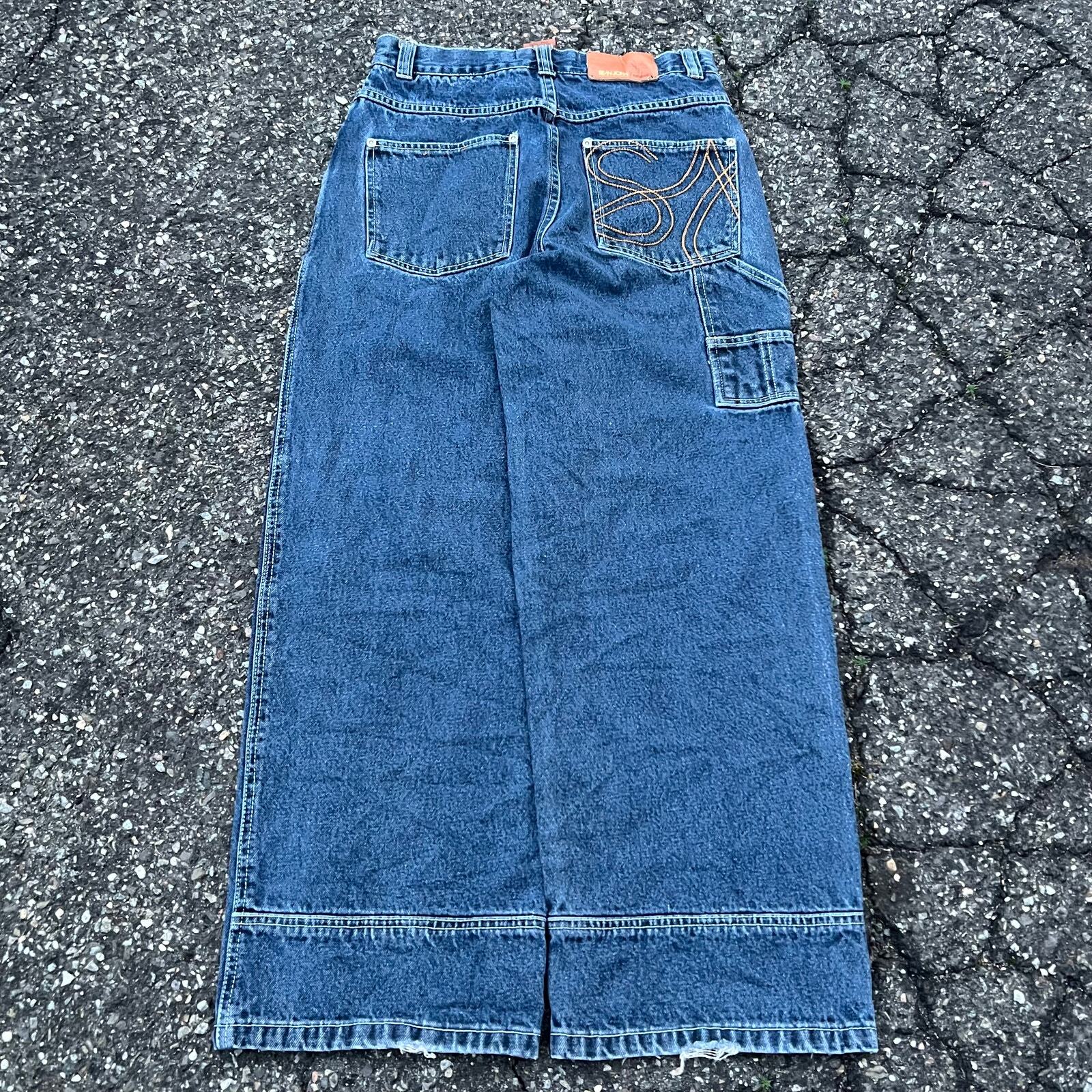 Vintage Y2K Sean John baggy kids denim blue jeans