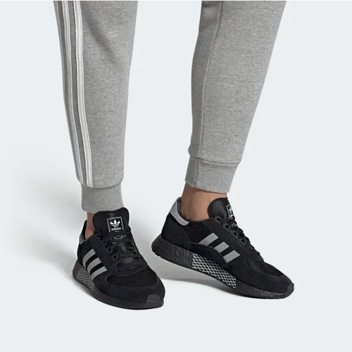 ADIDAS Originals Da Uomo Maratona Tech Scarpe Da Ginnastica Nero/Bianco  EF4398 UK 10.5, 11 | eBay