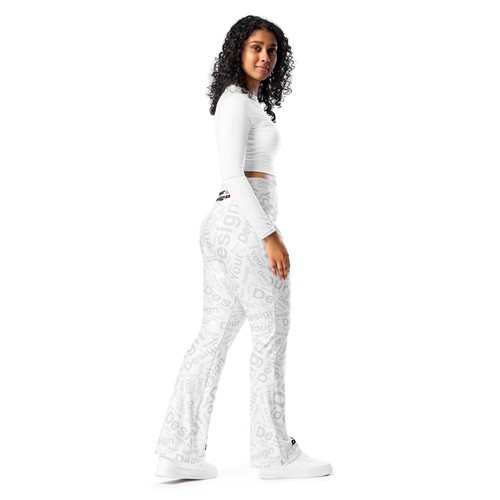 Custom Print Womens Flare Leggings - Picture 4 of 16