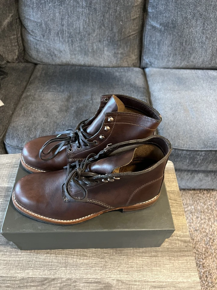 Wolverine 1000 Mile Evans Plain-Toe Classic Boot, Leather, Brown US 9 - Image 3 of 4