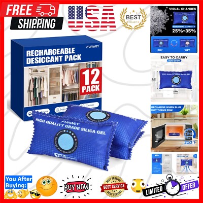 Efficient 100g Rechargeable Desiccant Packs - Superior Moisture Absorption