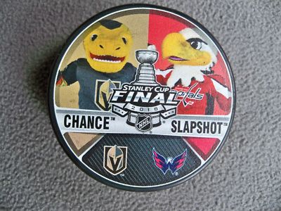 WASHINGTON CAPITALS 2018 VEGAS GOLDEN KNIGHTS Team Mascots Playoff Hockey Puck
