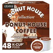 Donut House Collection, Donut House Coffee, Single-Serve Keurig K-Cup Pods, Ligh