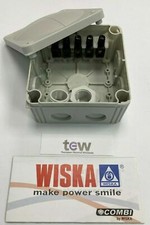 Image of WISKA COMBI 607/5 WATERPROOF JUNCTION BOXES TERMINAL 110x110x66 BLACK WHITE GREY