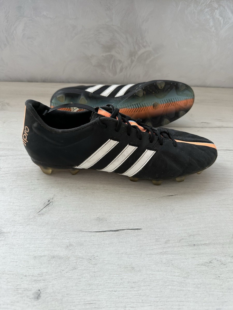 Adidas 11Pro FG Black Leather Elite Football Soccer Cleats Boots