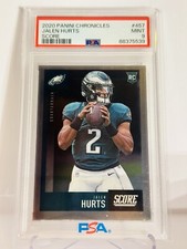 2020 Panini Chronicles - Score Update Rookies #457 Jalen Hurts (RC) PSA 9