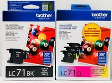 New Genuine Brother LC71 Black Color Ink Cartridges Box MFC-J280W, MFC-J425W
