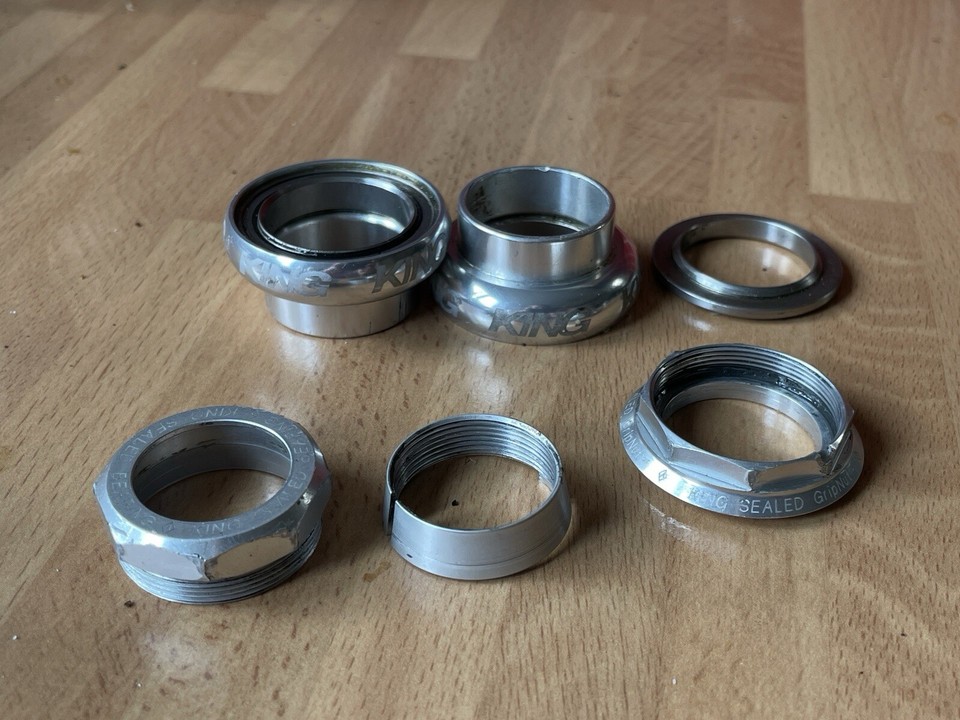 Chris King GripNut 1” Threaded Headset Silver Road Bike Pista Race