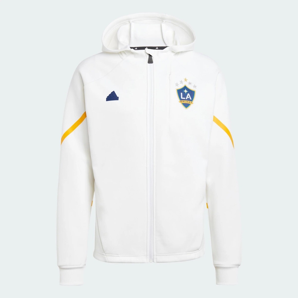 LA GALAXY アガデミー パーカー Adidas LA Galaxy MLS GameDay Anthem Full-Zip Jacket White
