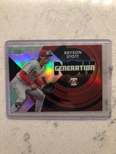 2022 Topps Chrome Update Bryson Stott SP Generation Now REFRACTOR RC #GNC-19
