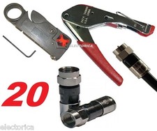 COMPRESSION TOOL RG59 RG6 F CONNECTOR FITTING CABLE COAX COAXIAL CRIMPER TOOL 