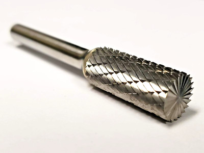 SB-4  7/16'' Cut diameter - 1/4'' shank CARBIDE BURR SB4 DOUBLE CUT  Made in USA