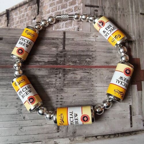 UNIQUE SPECIAL BREW BRACELET handcrafted LAGER beer PUB funky GIFT designer CANS - Picture 1 of 1