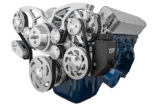 Small Block Ford 289 302 351W Serpentine Pulley Kit ALT PS All Inclusive SBF